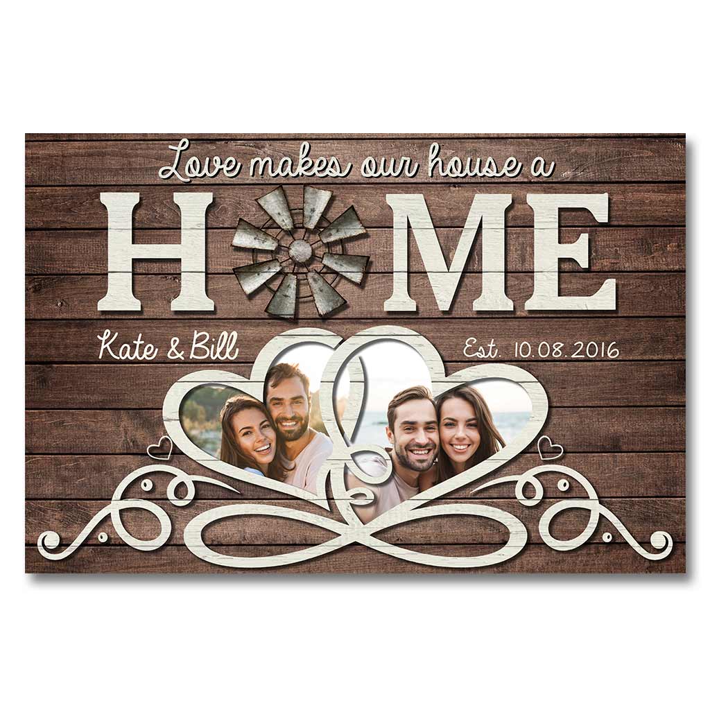 Love Make Our House A Home - Personalized Couple Poster