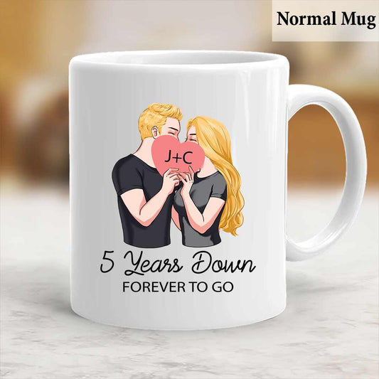 Forever To Go - Personalized Couple Mug
