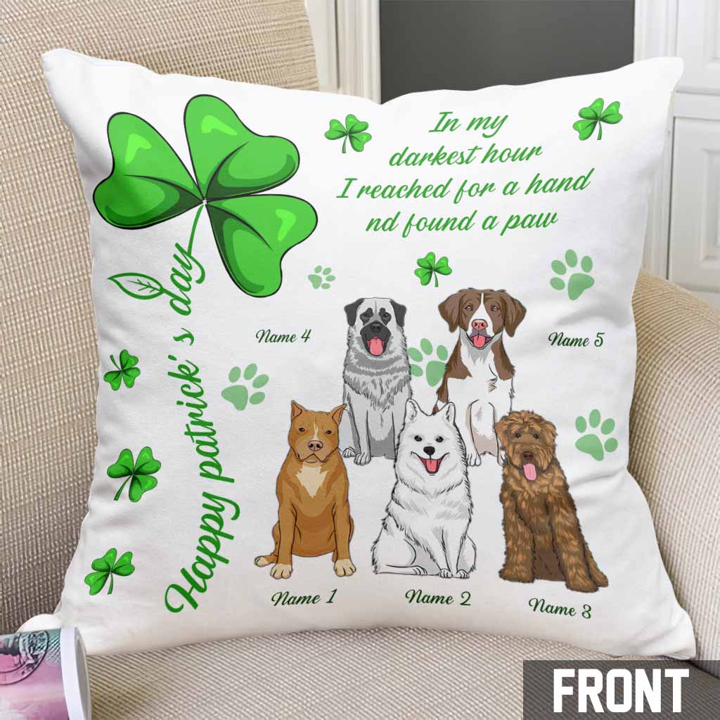 Irischer Hund ist mein Glücksbringer - Personalisiertes Kissen zum St. Patrick's Day