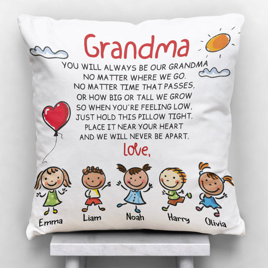 Grandma Spanish - Personalized Mother's Day Grandma Throw Pillow