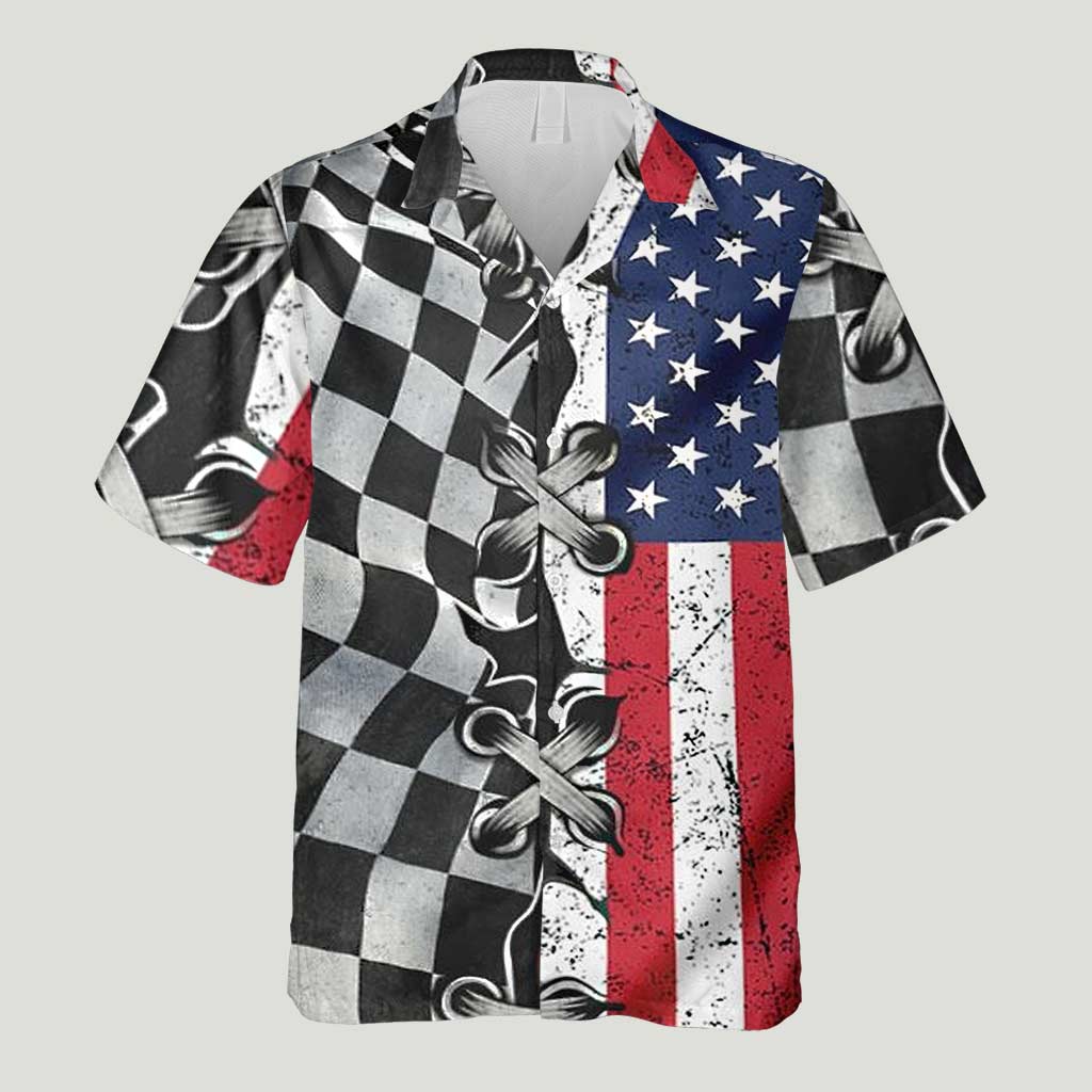 Je suis un homme simple - Chemise hawaïenne de course pour la fête de l'Indépendance