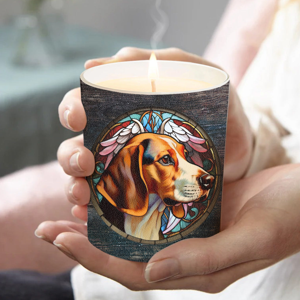 Light This When You Miss Me - Personalized Dog Candle With Wooden Lid