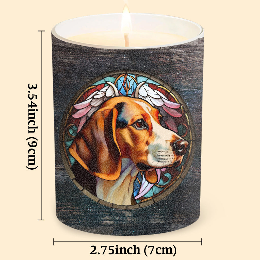 Light This When You Miss Me - Personalized Dog Candle With Wooden Lid