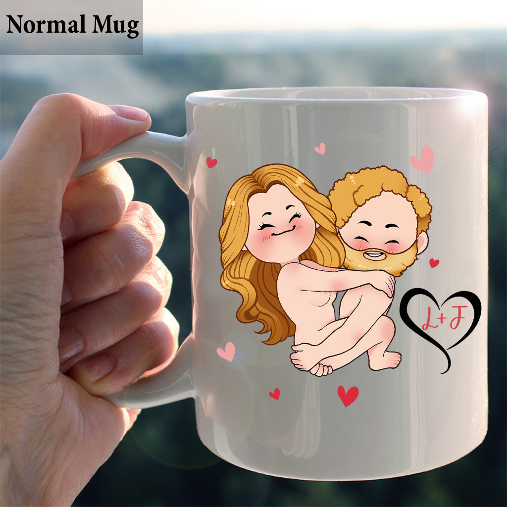 I Like His Beard I Like Her Butt - Personalized Couple Mug