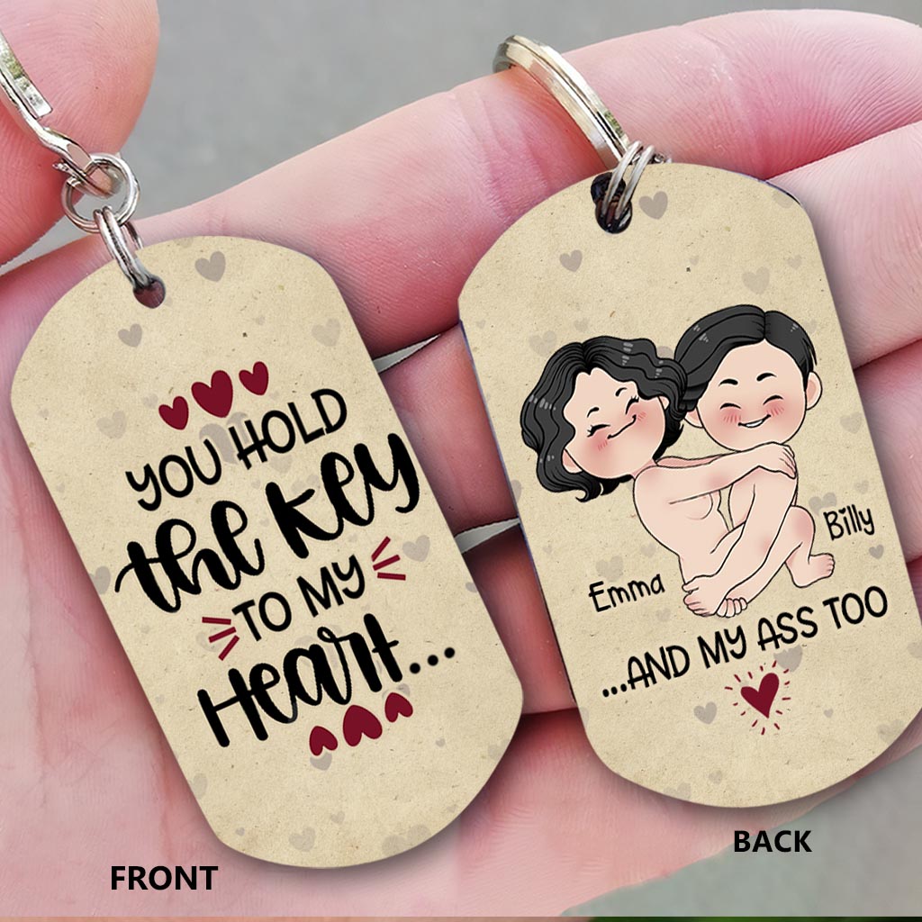 You Have The Key To My Heart - Personalized Couple Stainless Steel Keychain