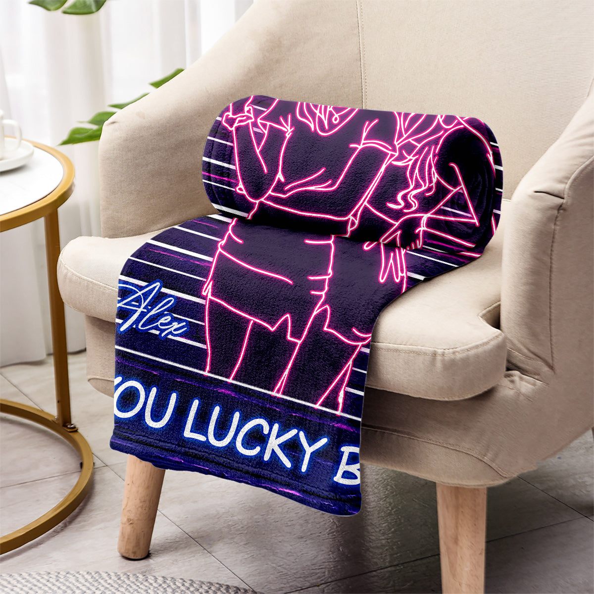 Congrats On Being My Partner In Crime - Gift for friend - Personalized Blanket