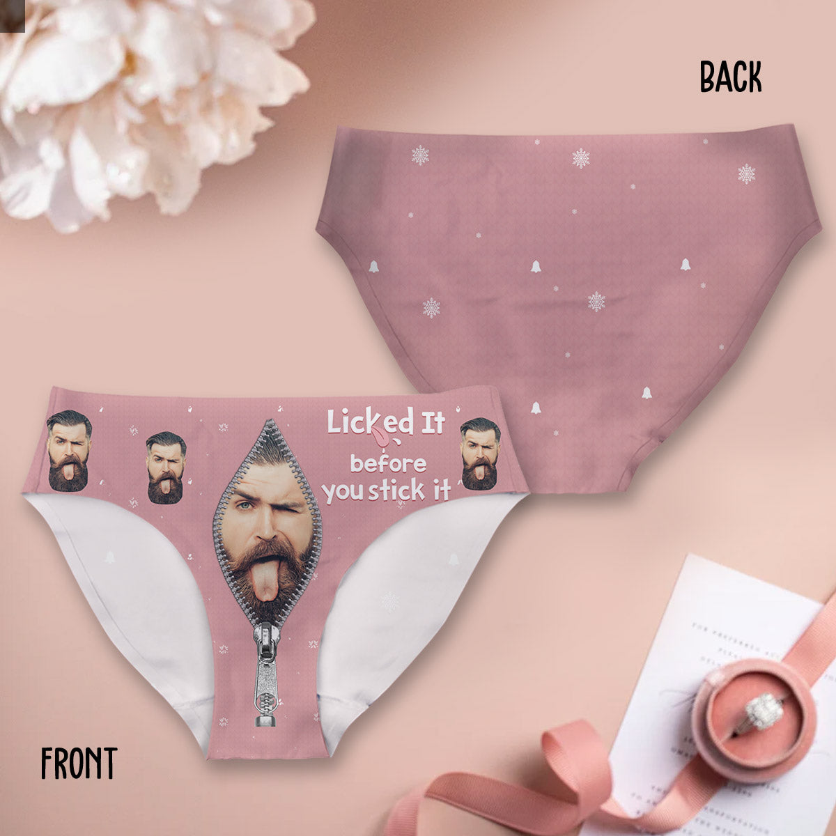 Lick It Before You Stick It - Personalized Couple Women's Briefs