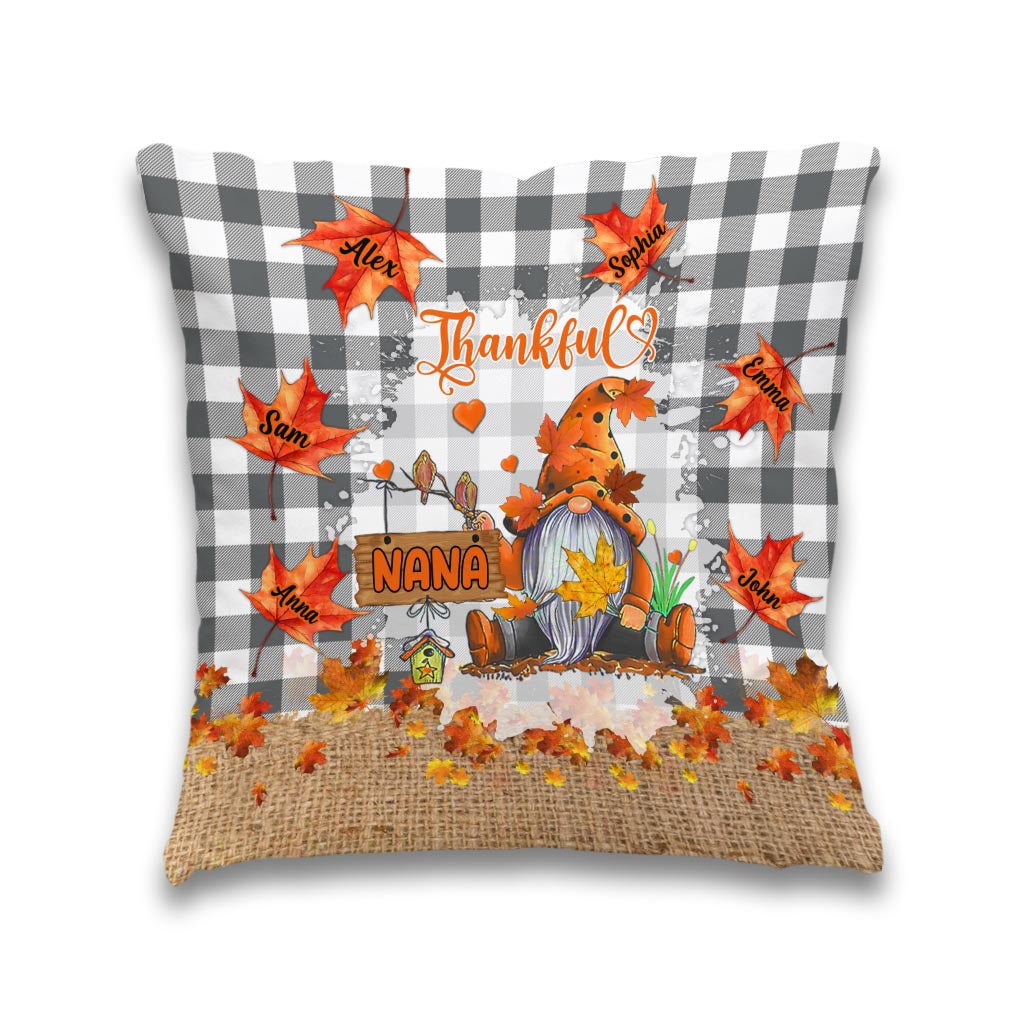 Thankful Grandma - Personalized Grandma Throw Pillow