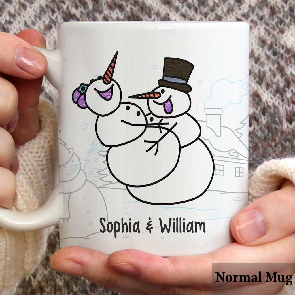Tout ce que je veux pour Noël - Mug personnalisé pour couple