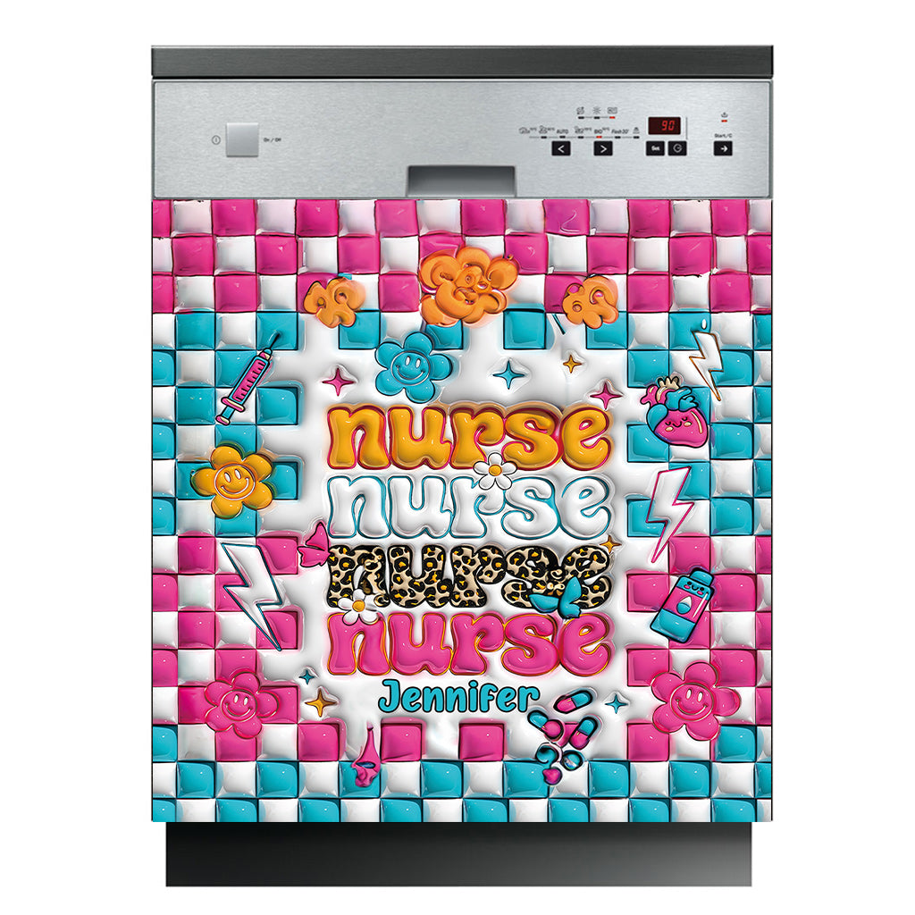 Nurse Life - Personalized Nurse Dishwasher Cover