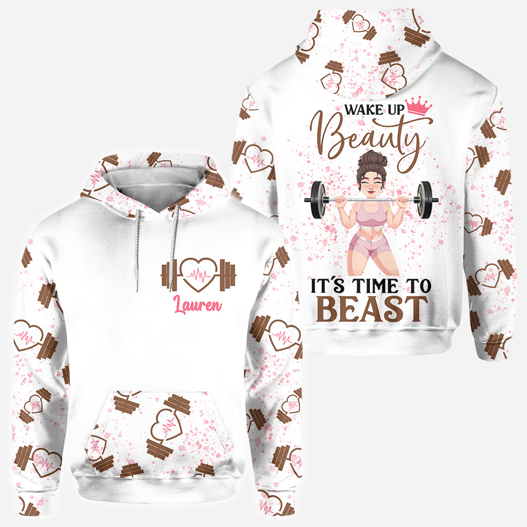 Wake Up Beauty - Personalized Fitness All Over Shirt