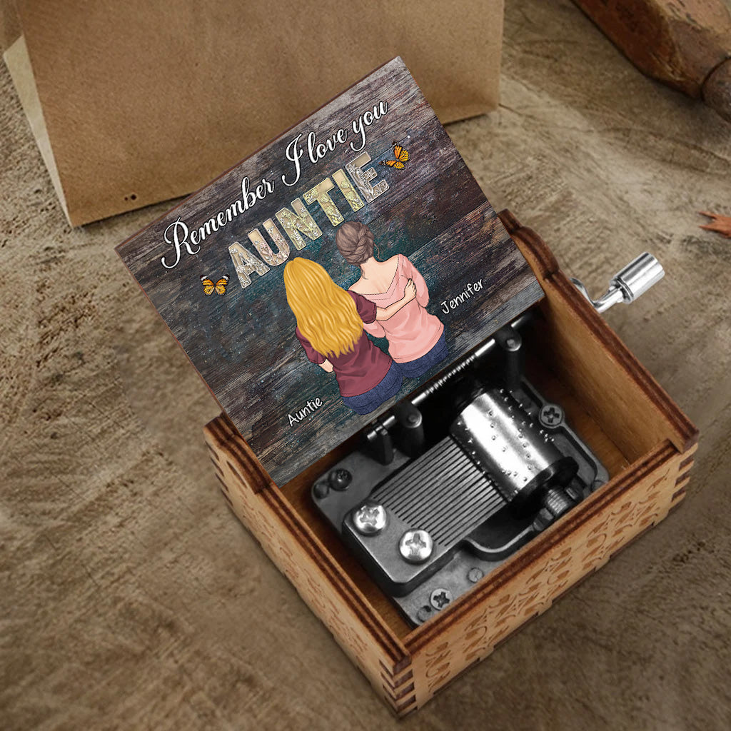 Remember We Love You - Gift for mom, grandma, aunt - Personalized Hand Crank Music Box