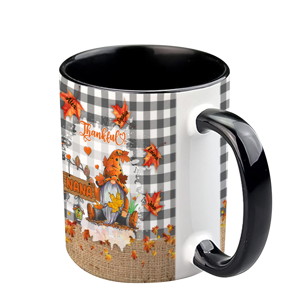 Thankful Grandma - Personalized Grandma Accent Mug