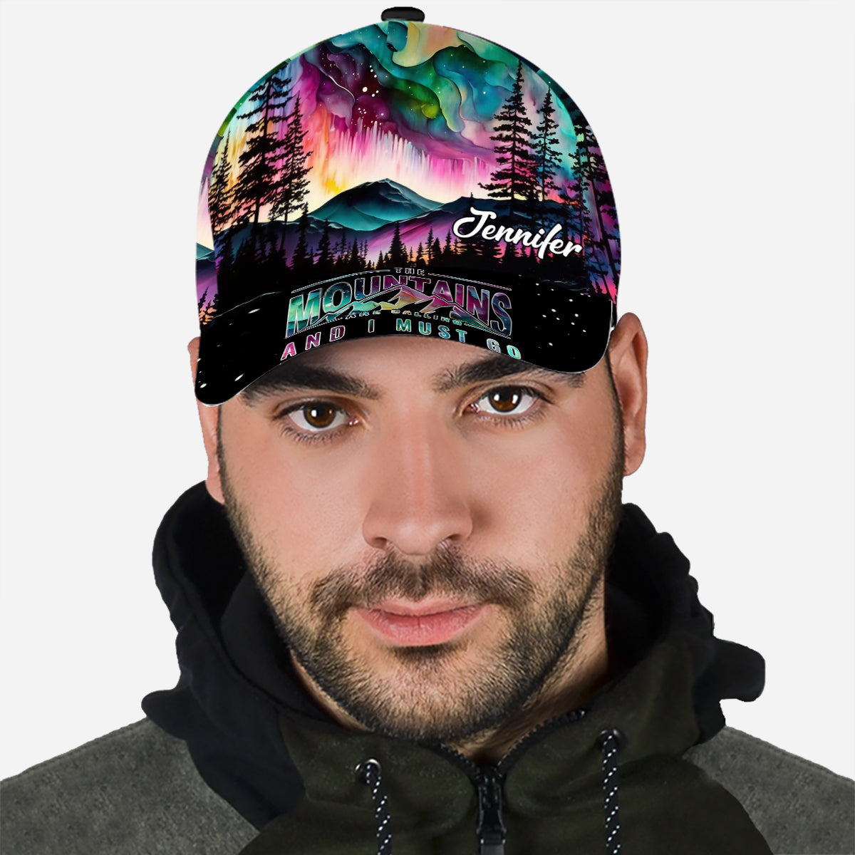 The Mountain Is Calling - Personalized Hiking Classic Cap