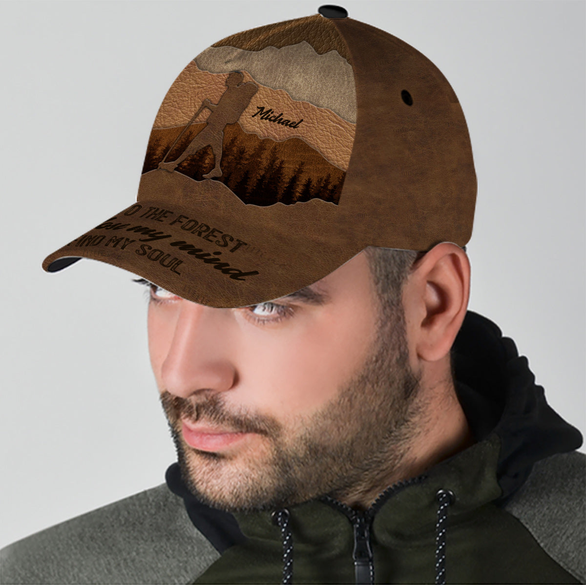 And Into The Forest I Go - Personalized Hiking Classic Cap