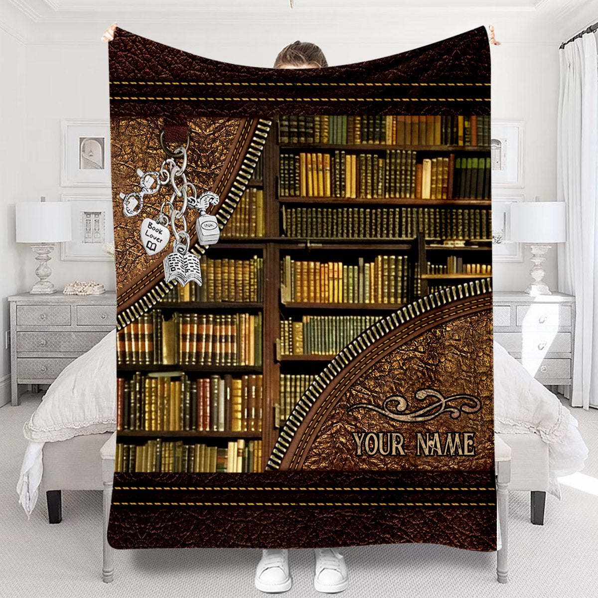 Couverture personnalisée pour bibliothécaire - Bibliothèque
