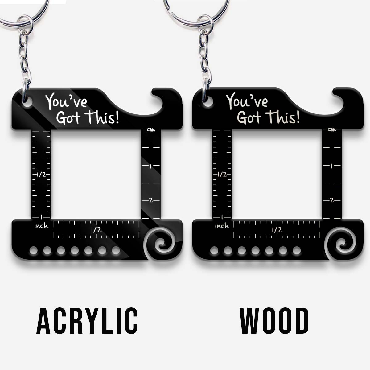 You’ve Got This! - Personalized Knitting Keychain