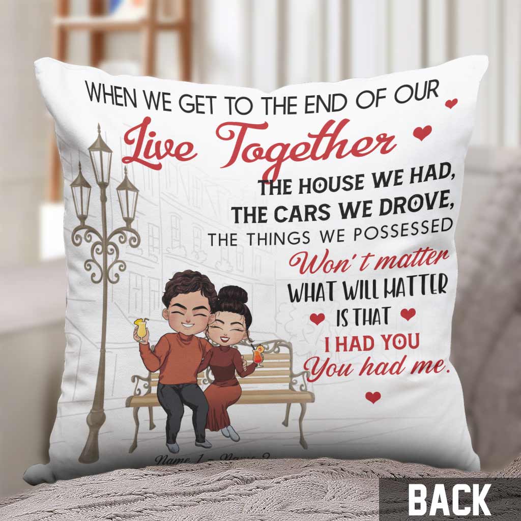 The Day I Met You Love Couple - Personalized Couple Throw Pillow
