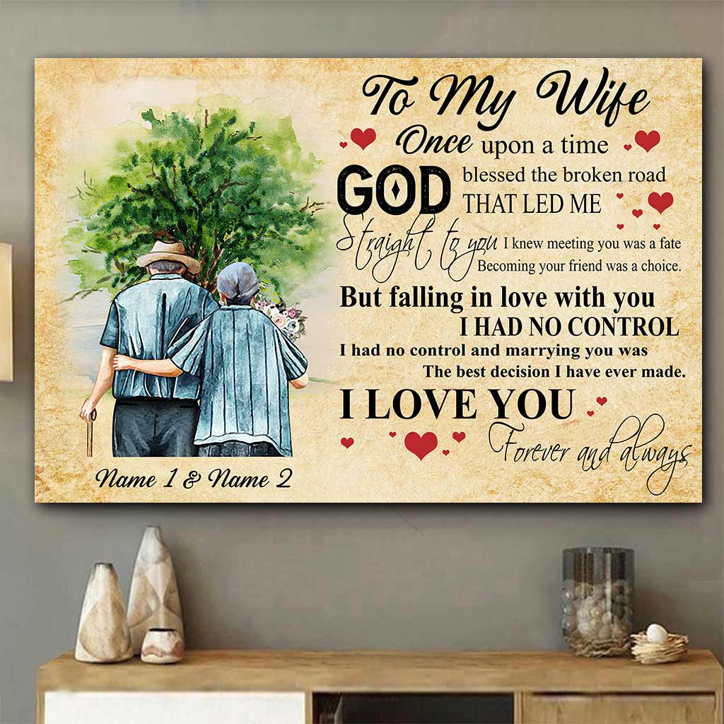 God Blessed The Broken Road - Personalized Couple Poster