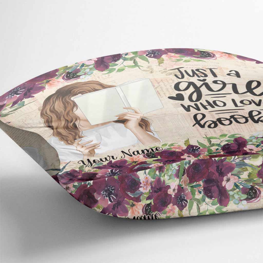 Book Lover - Personalized Throw Pillow