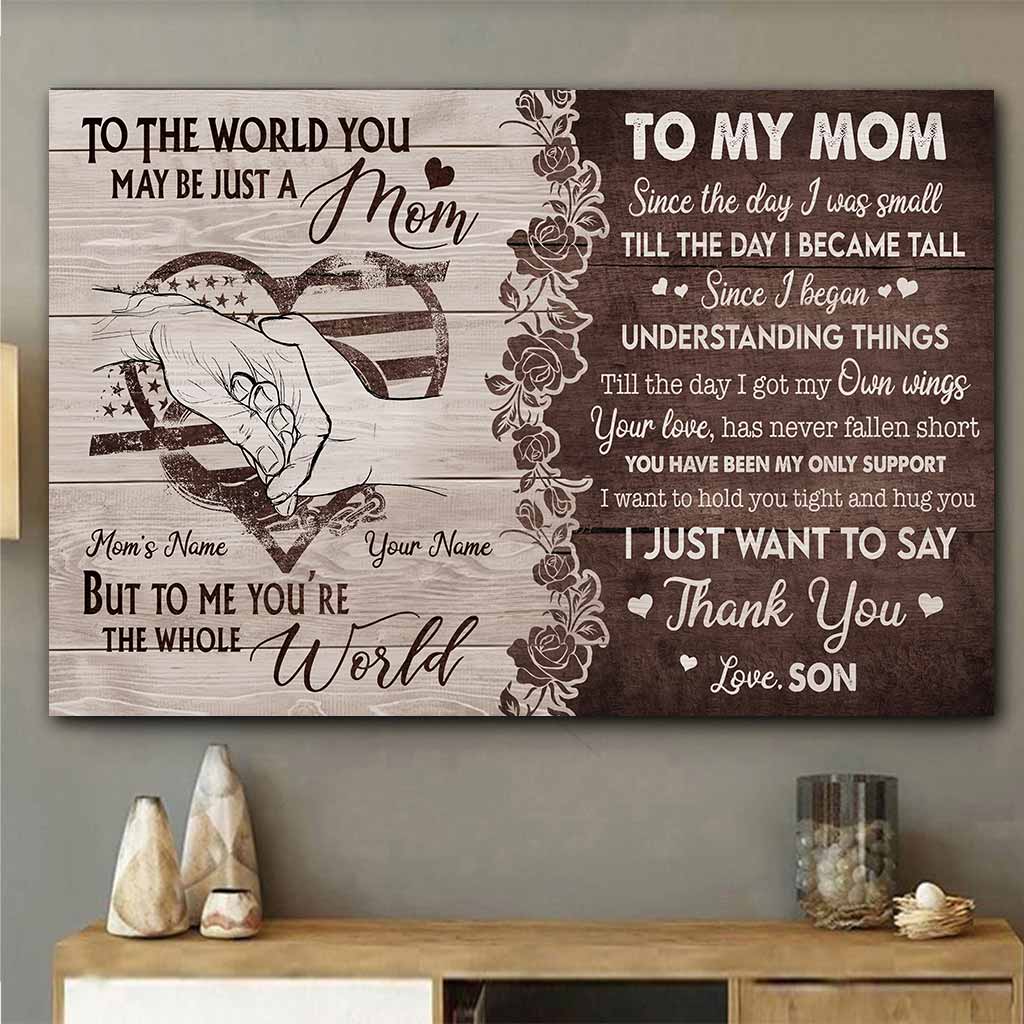 À ma maman - Affiche personnalisée pour la fête des mères, policier