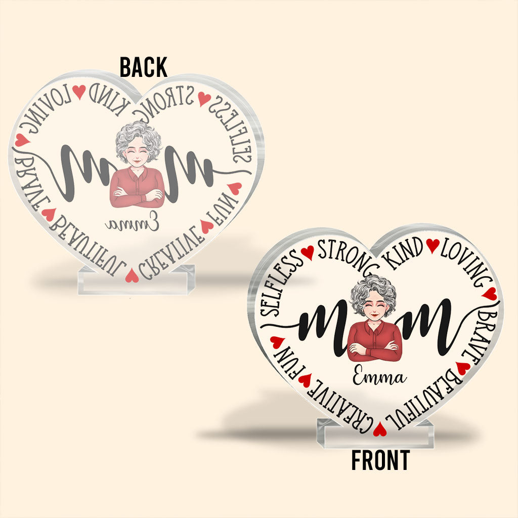 Mom - Personalized Mother's Day Mother Custom Shaped Acrylic Plaque