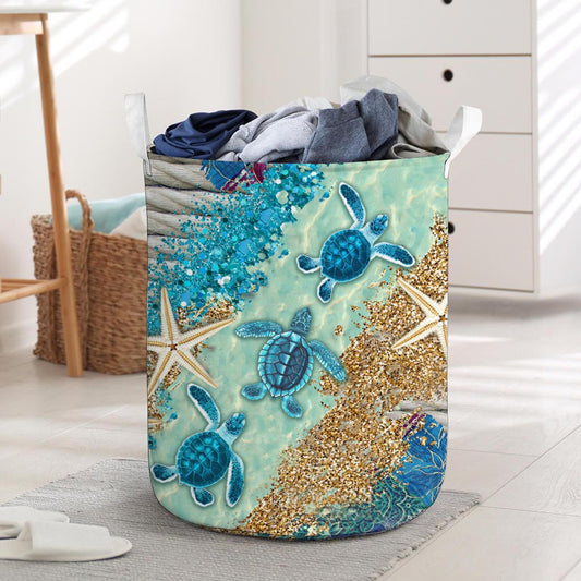 Beach Please Turtle Storage Basket