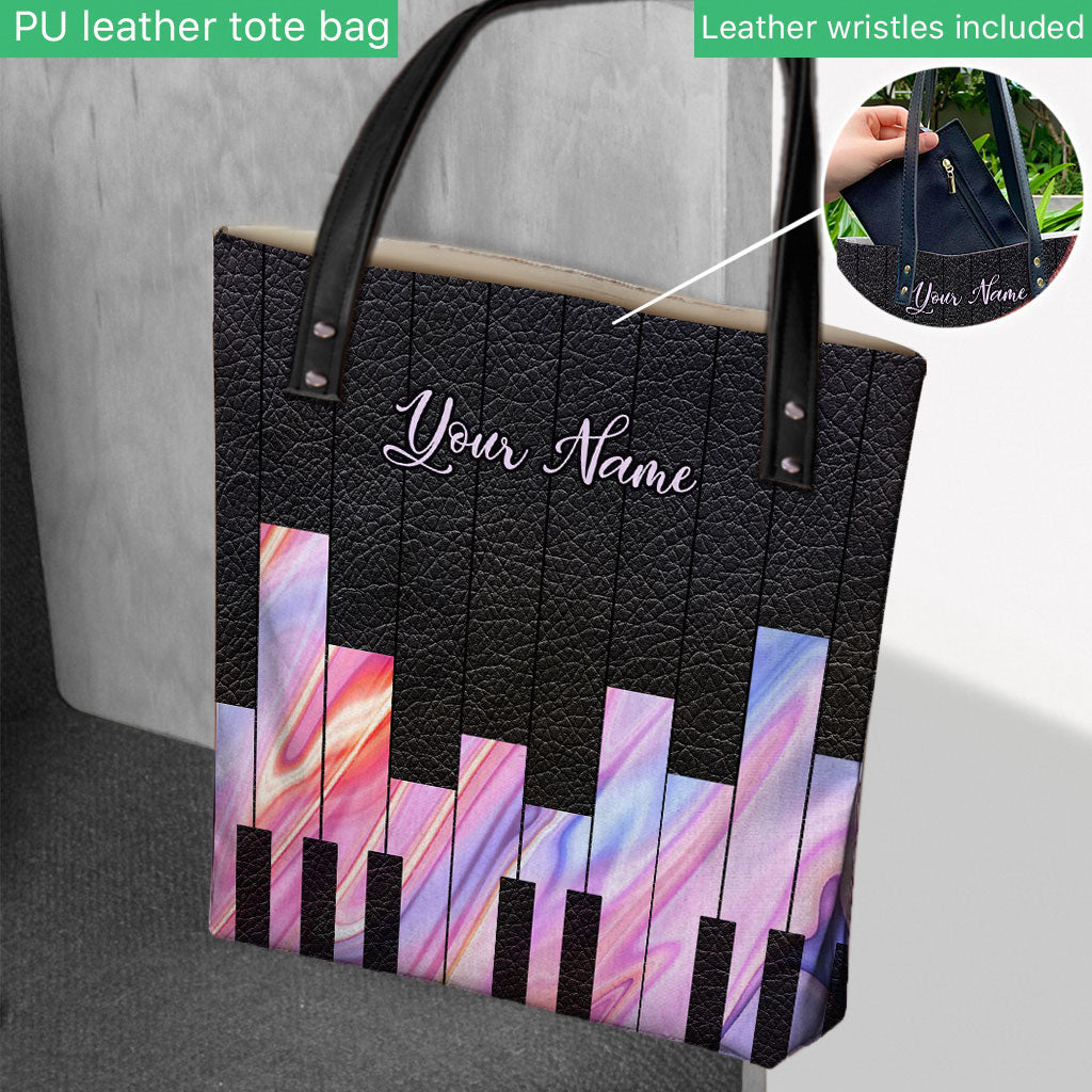 Music Soul Piano Personalized Tote Bag