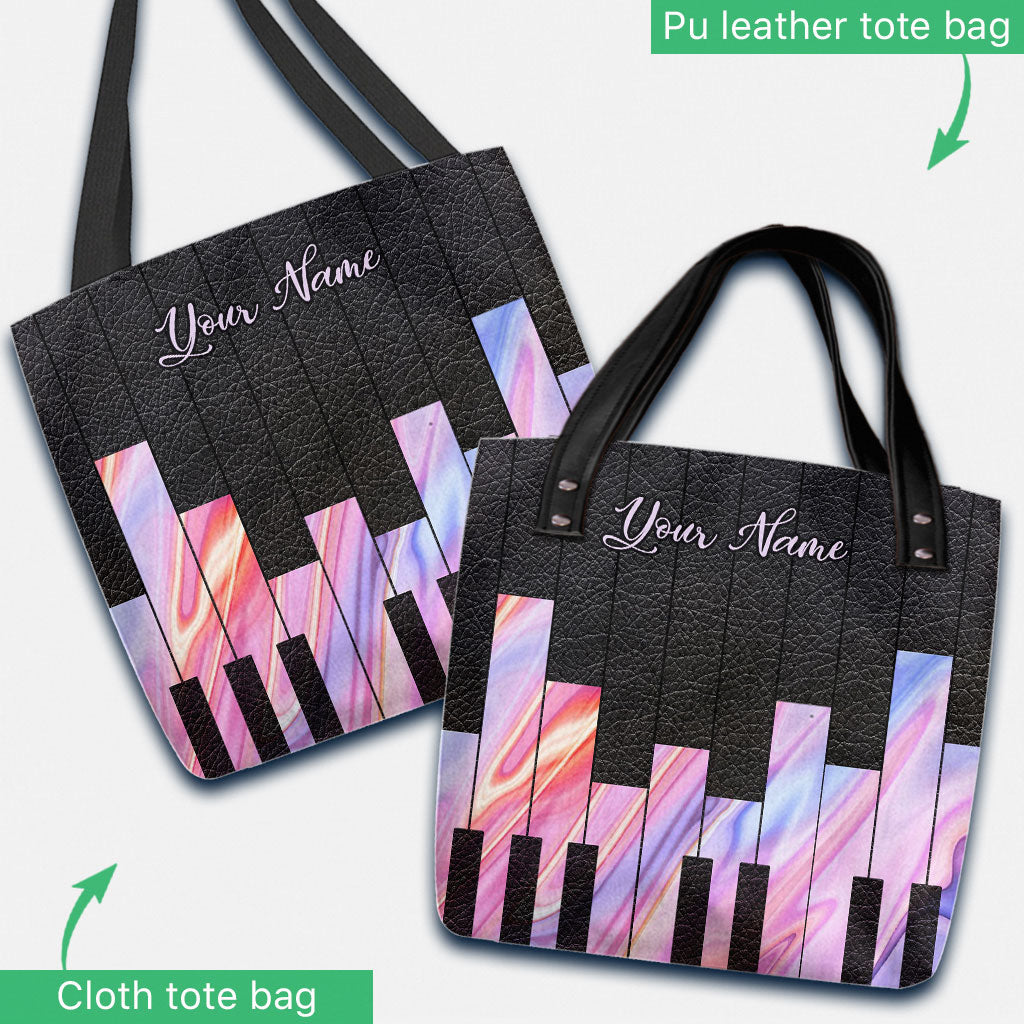 Music Soul Piano Personalized Tote Bag