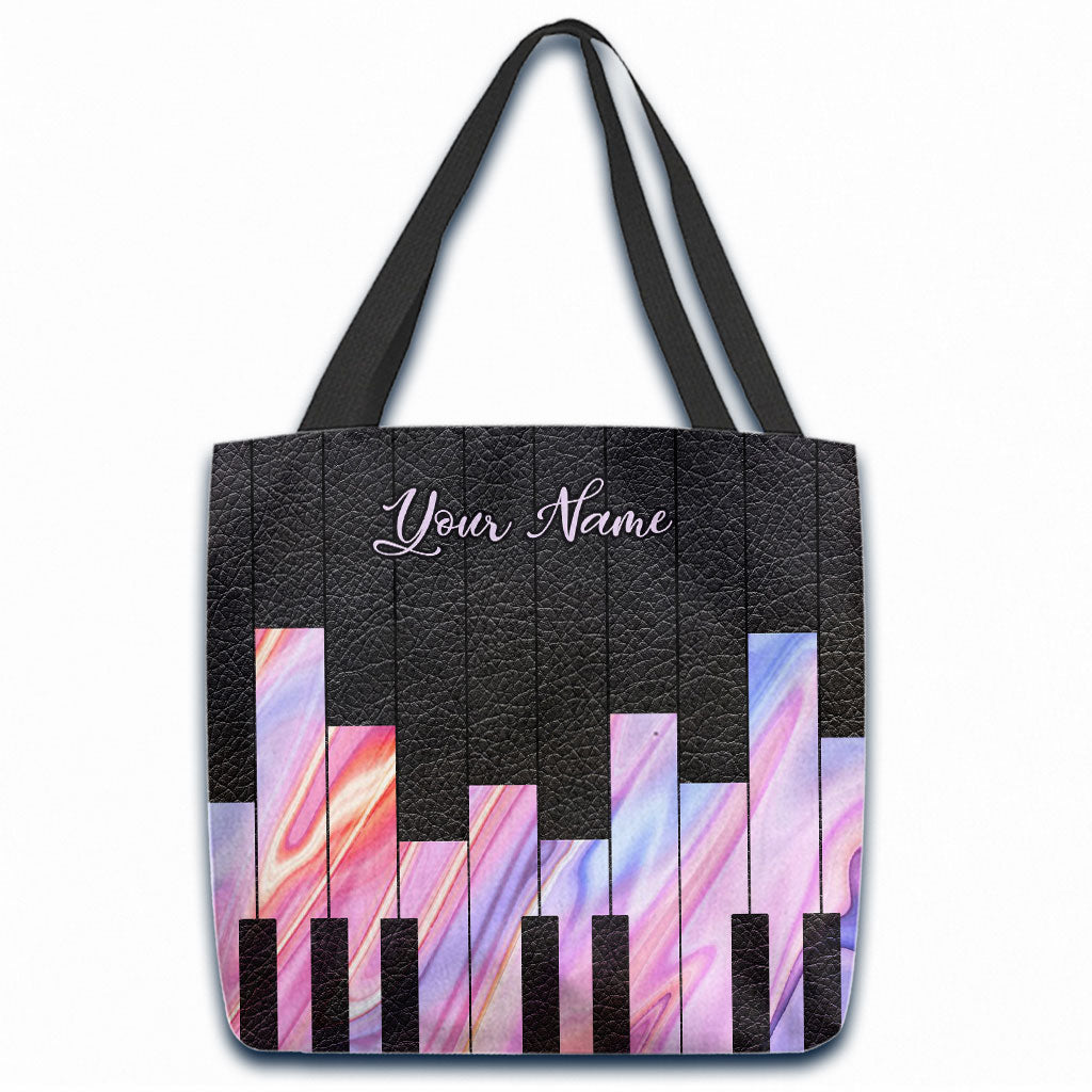 Music Soul Piano Personalized Tote Bag