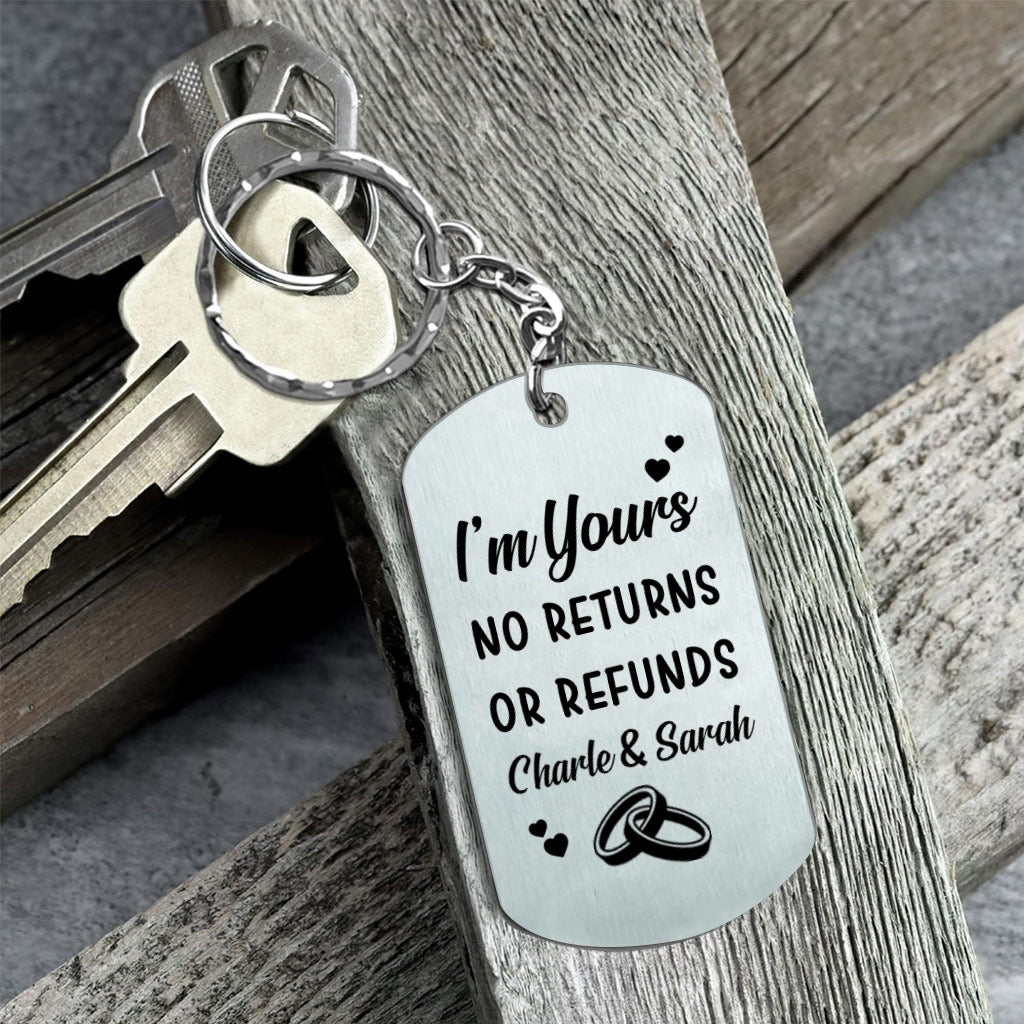 I'm Yours - Couple gift for husband, boyfriend, wife, girlfriend - Personalized Stainless Steel Keychain