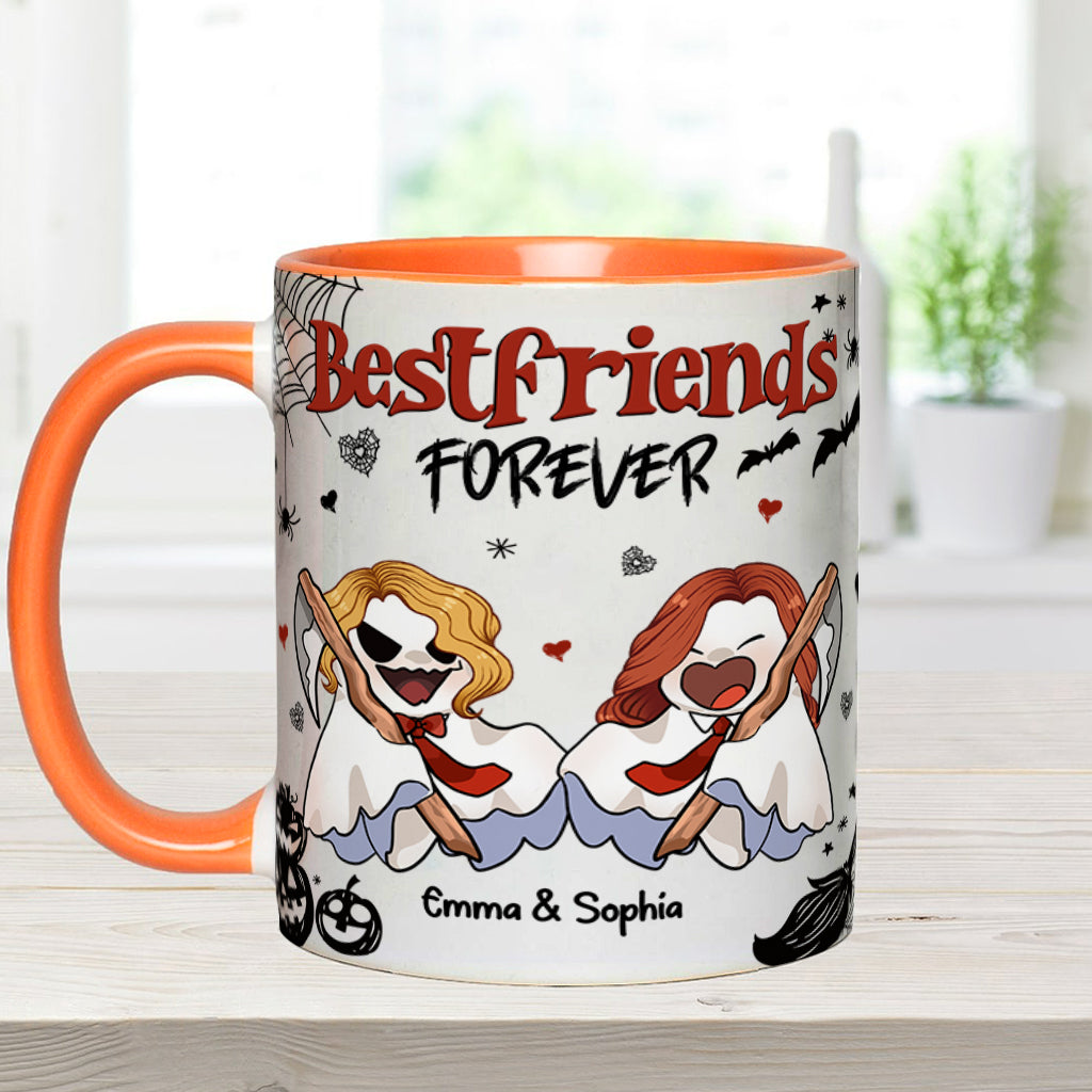 Bestfriend Forever - Personalized Bestie Accent Mug