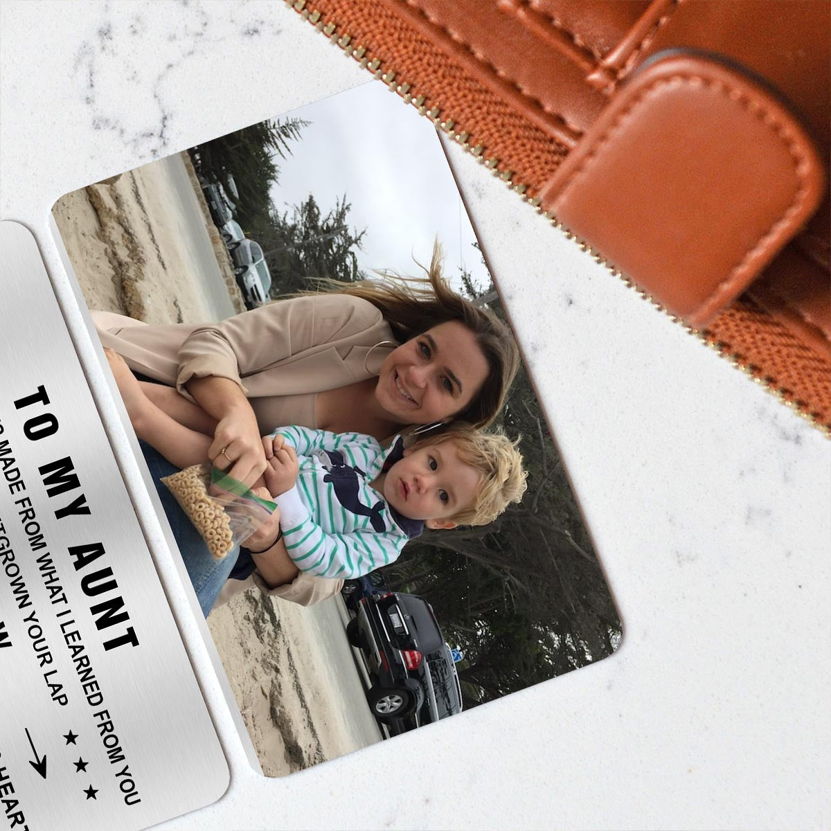 To My Dad - Gift for dad, grandma, grandpa, mom, uncle, aunt - Personalized Wallet Insert Card