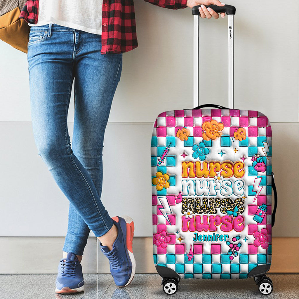 Nurse Life - Personalized Nurse Luggage Cover