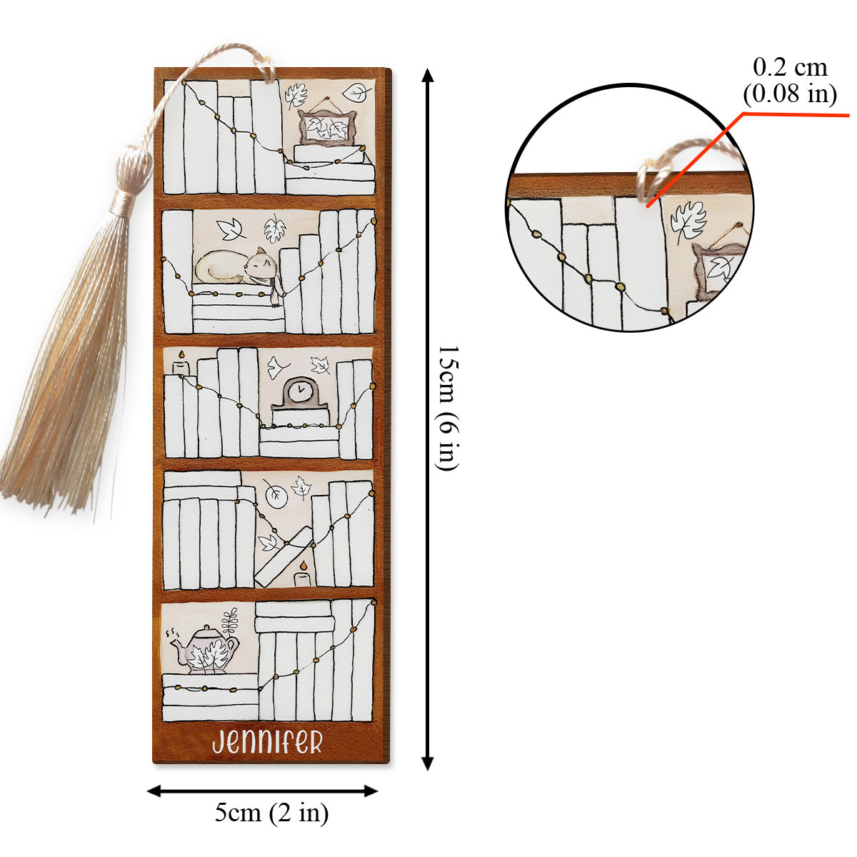 Four Seasons Reading Tracker - Personalized Book Bookmark