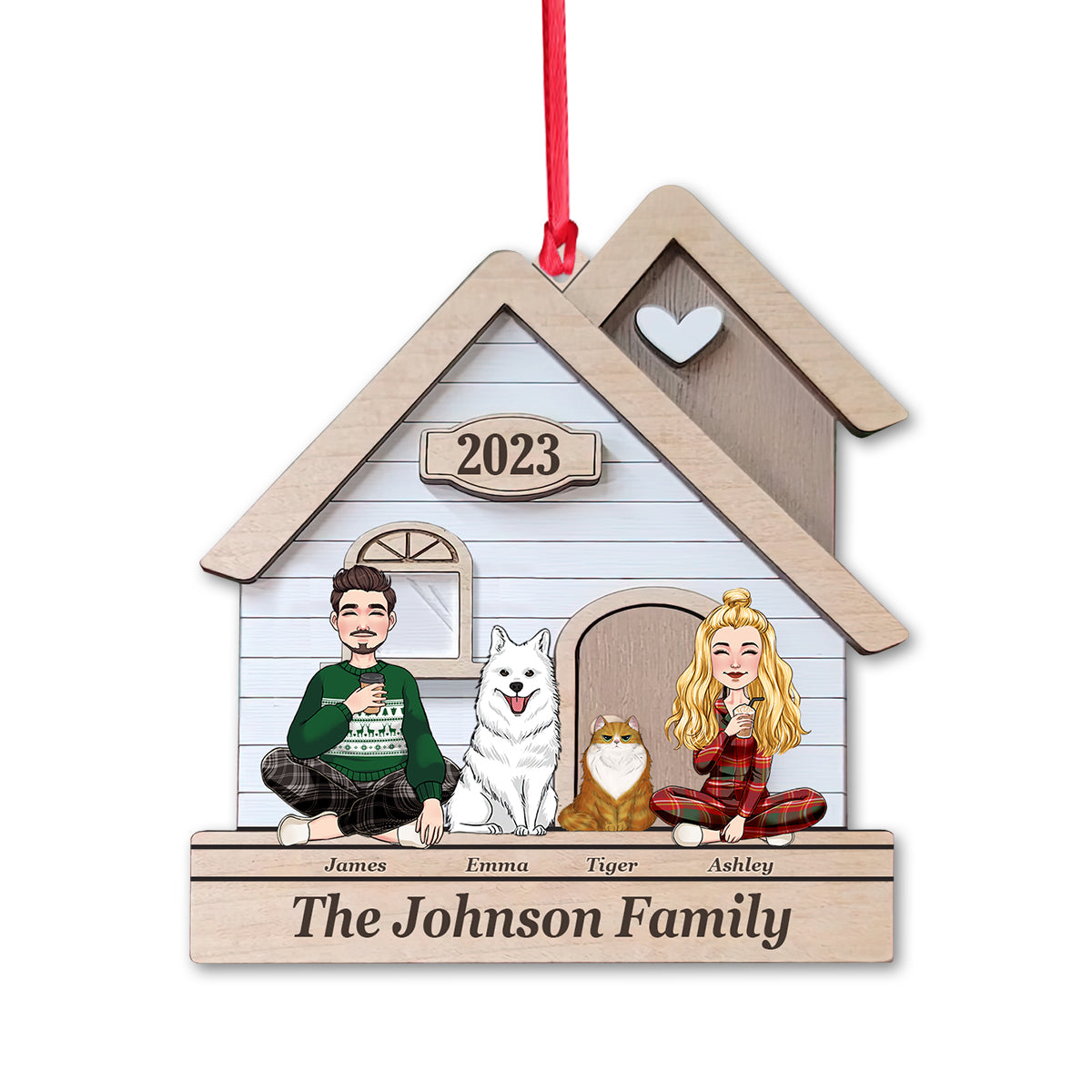 This Is Us - Personalized Husband And Wife Ornament