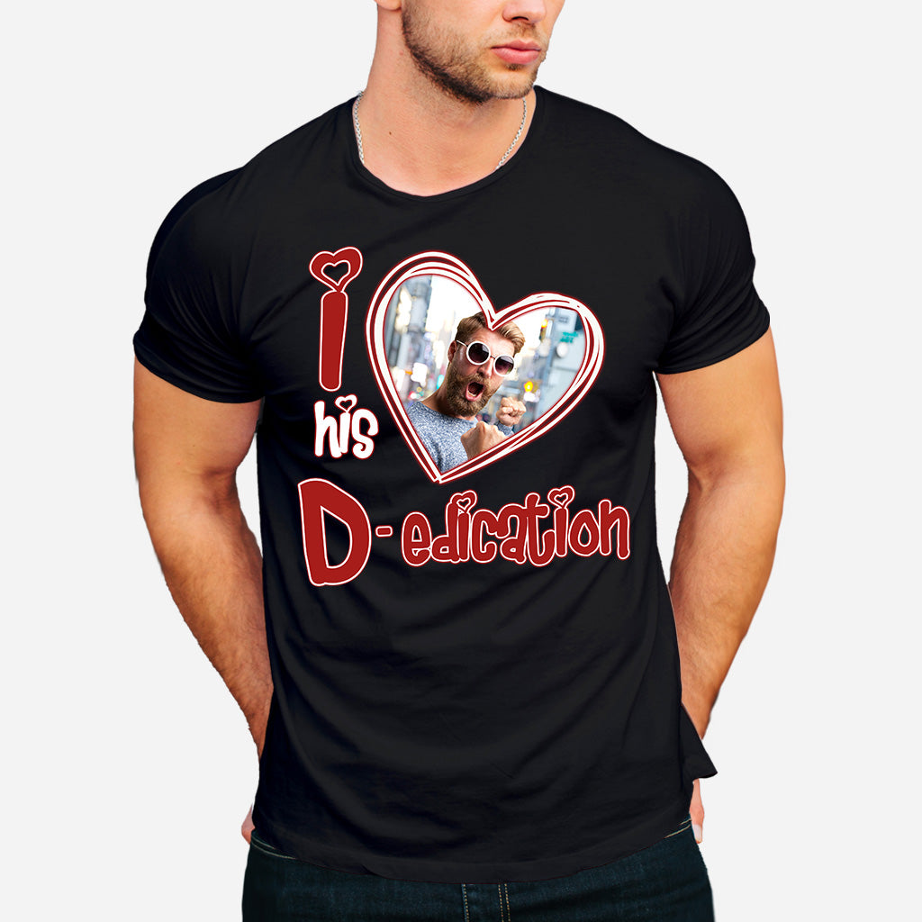 I Love Her Personality I Love his Dedication Any Photo Upload - Personalized Couple T-shirt And Hoodie