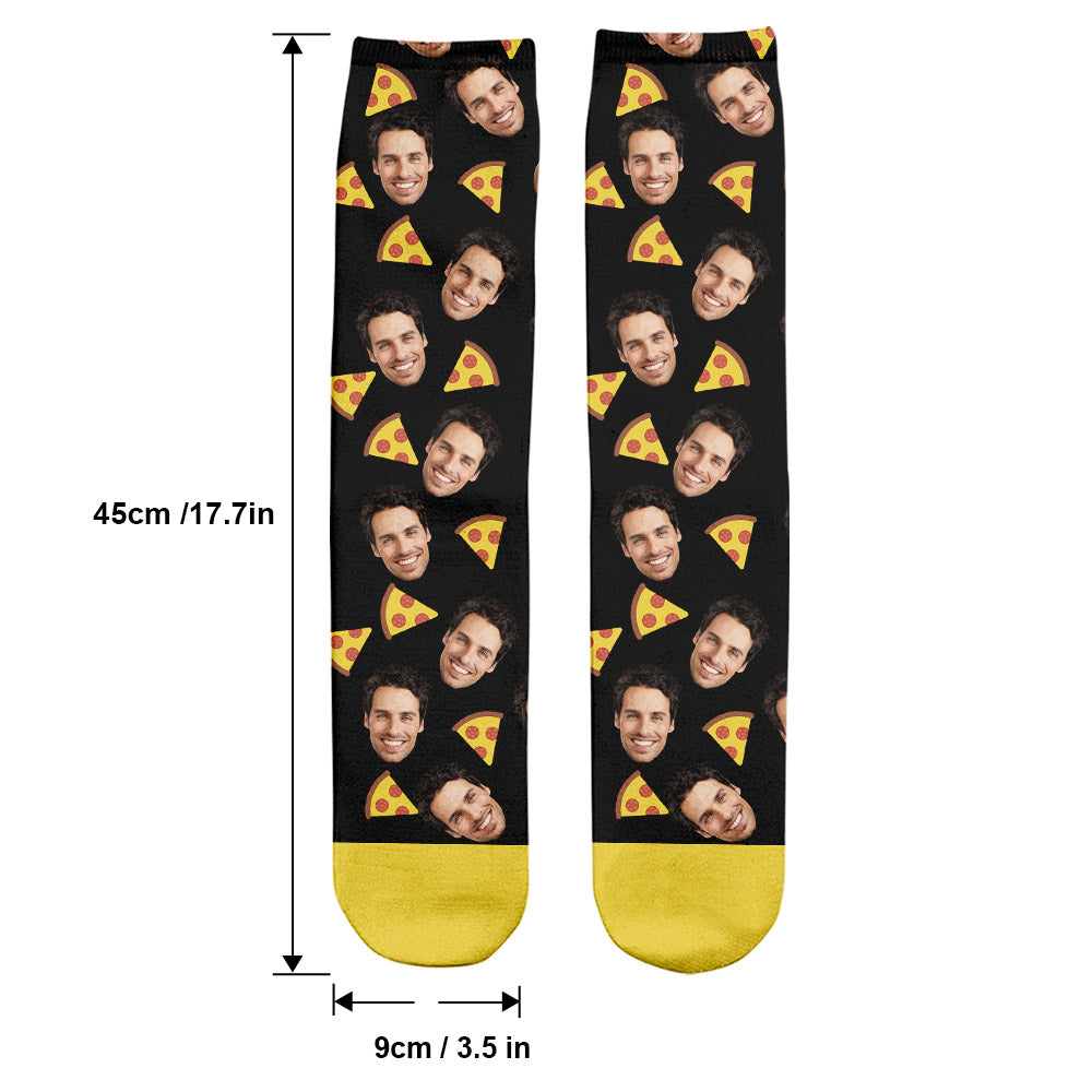 Lustiges Symbolmuster – Personalisierte Socken für Stiefväter