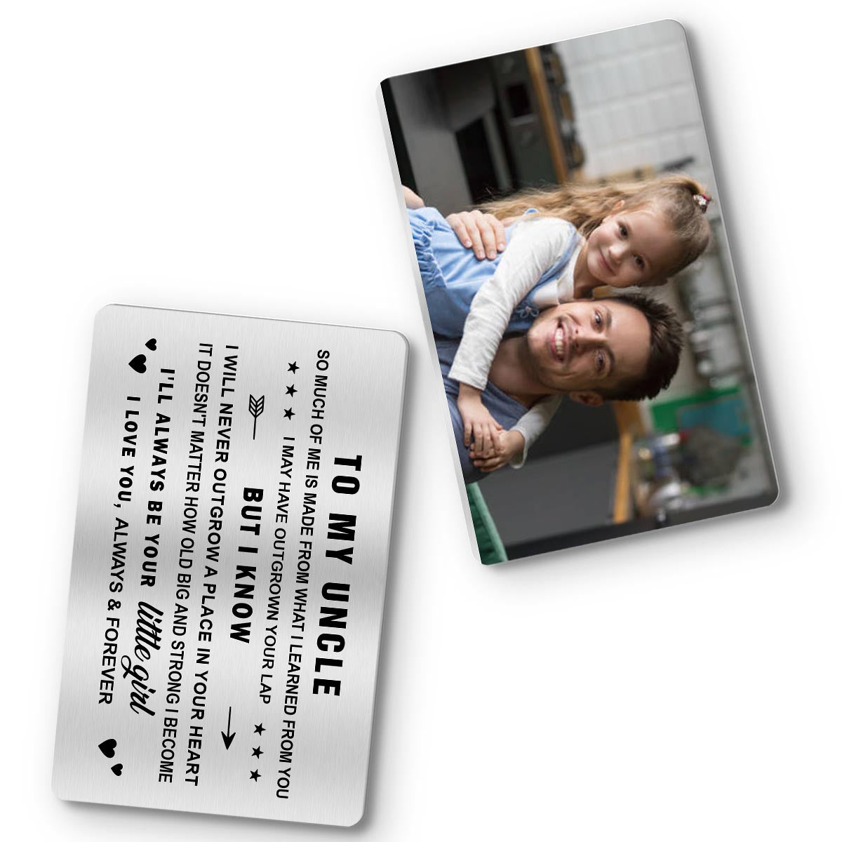 To My Dad - Gift for dad, grandma, grandpa, mom, uncle, aunt - Personalized Wallet Insert Card