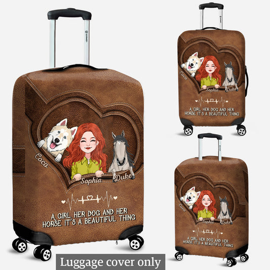 Positive Affirmations Butterfly - Personalized Butterfly Luggage Cover