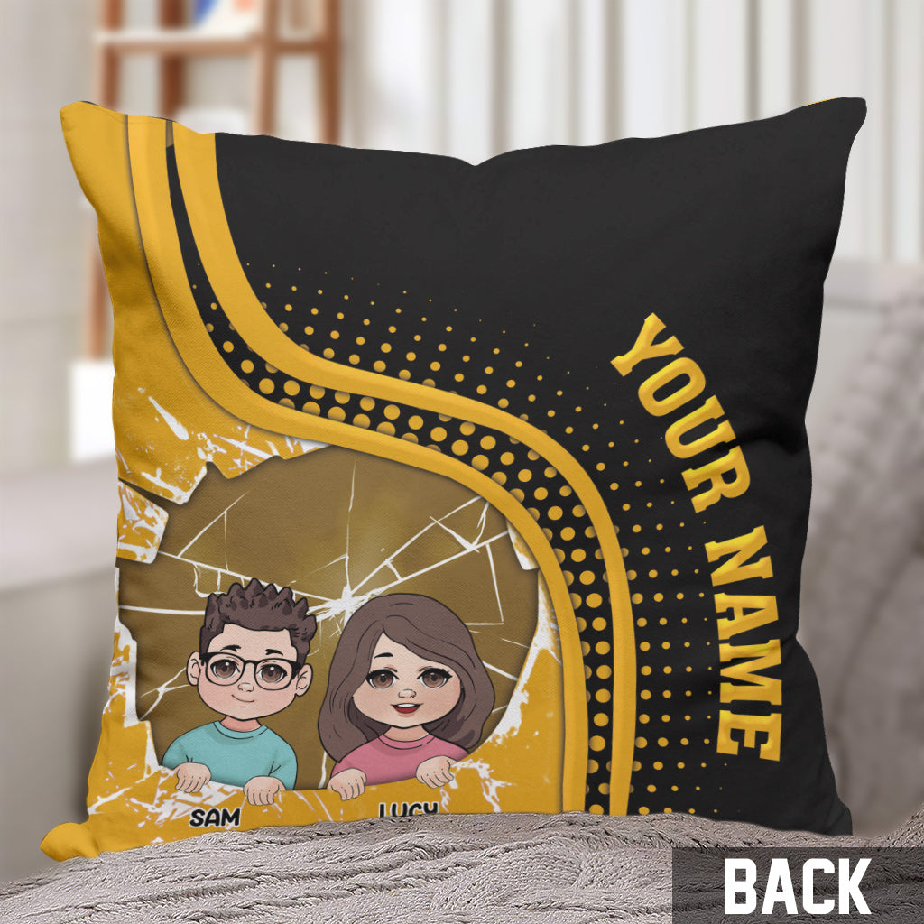 Best Dad Ever - Personalized Father Throw Pillow