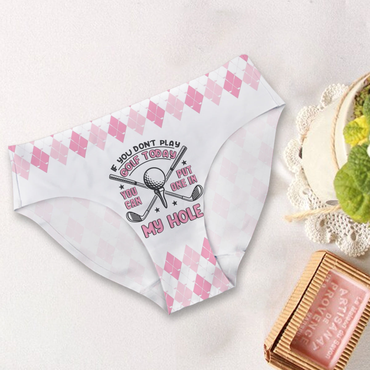 Wenn Sie kein Golf spielen – personalisierte Golf-Slips für Damen