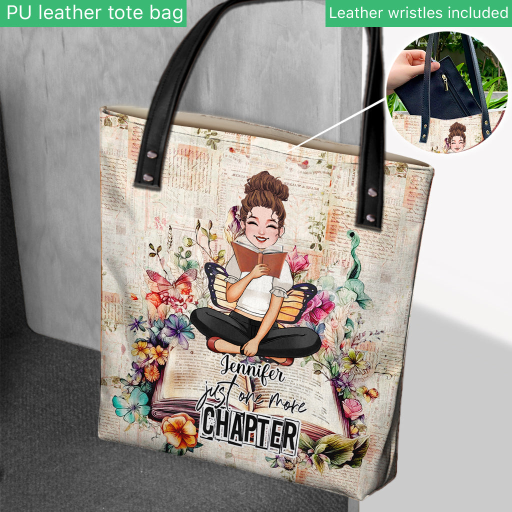 Just One More Chapter - Personalized Book Tote Bag
