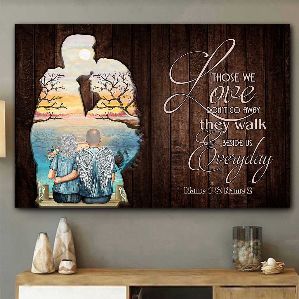Those We Love Don't Go Away - Personalized Couple Poster