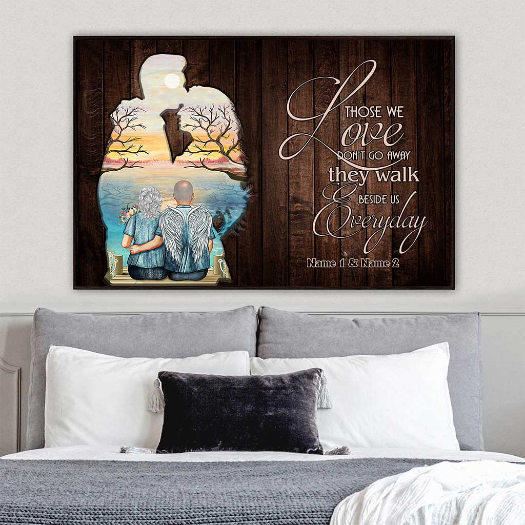 Those We Love Don't Go Away - Personalized Couple Poster