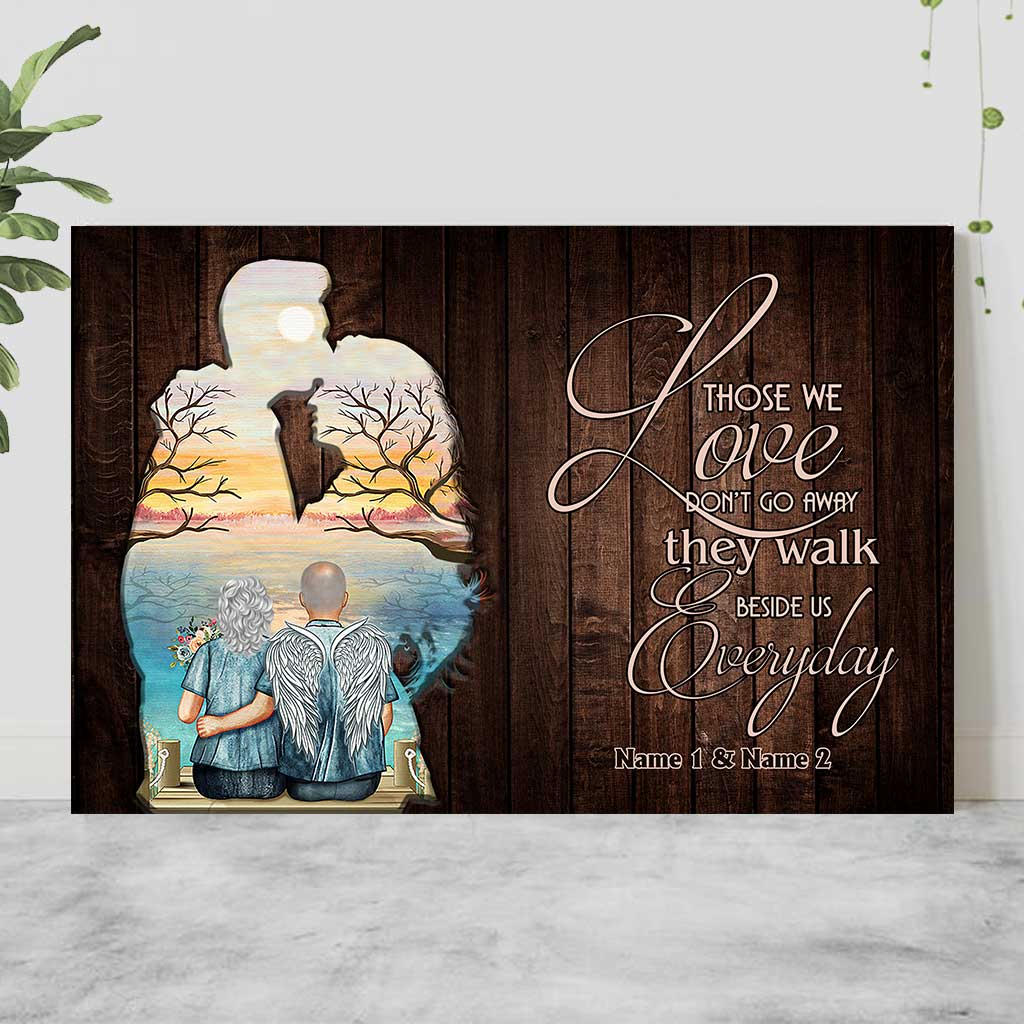 Those We Love Don't Go Away - Personalized Couple Poster
