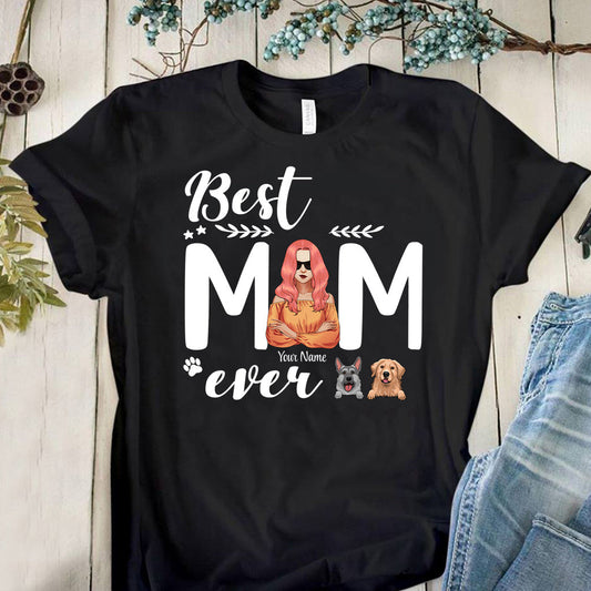 Meilleure maman de chien au monde - T-shirt et sweat à capuche personnalisés
