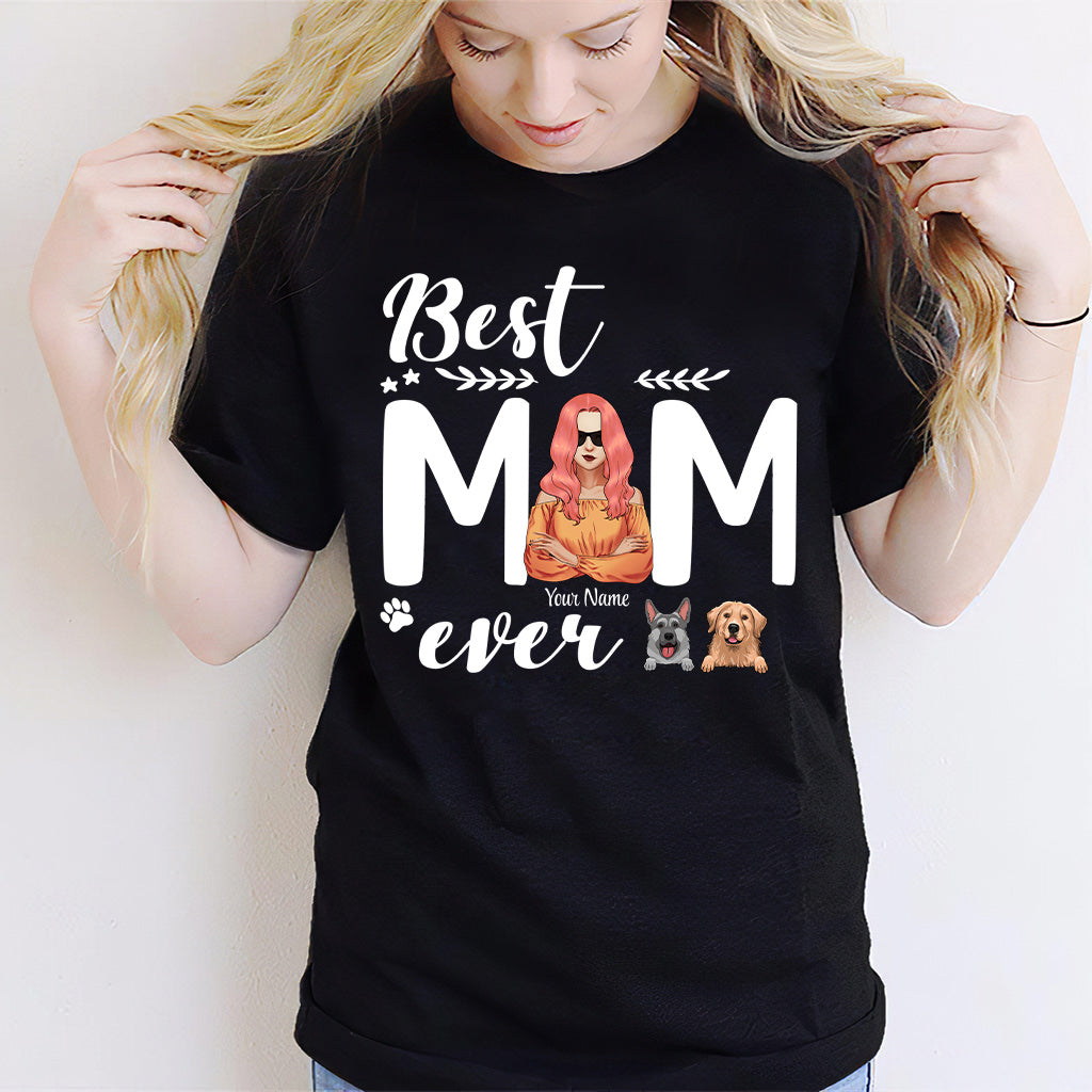 Die beste Hundemama aller Zeiten – personalisiertes T-Shirt und Hoodie