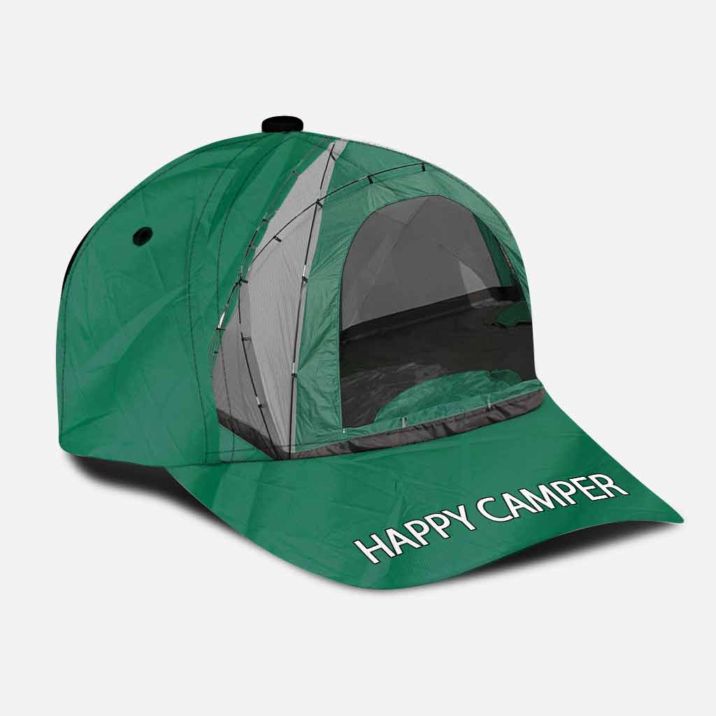 Happy Camper Cap With Printed Vent Holes