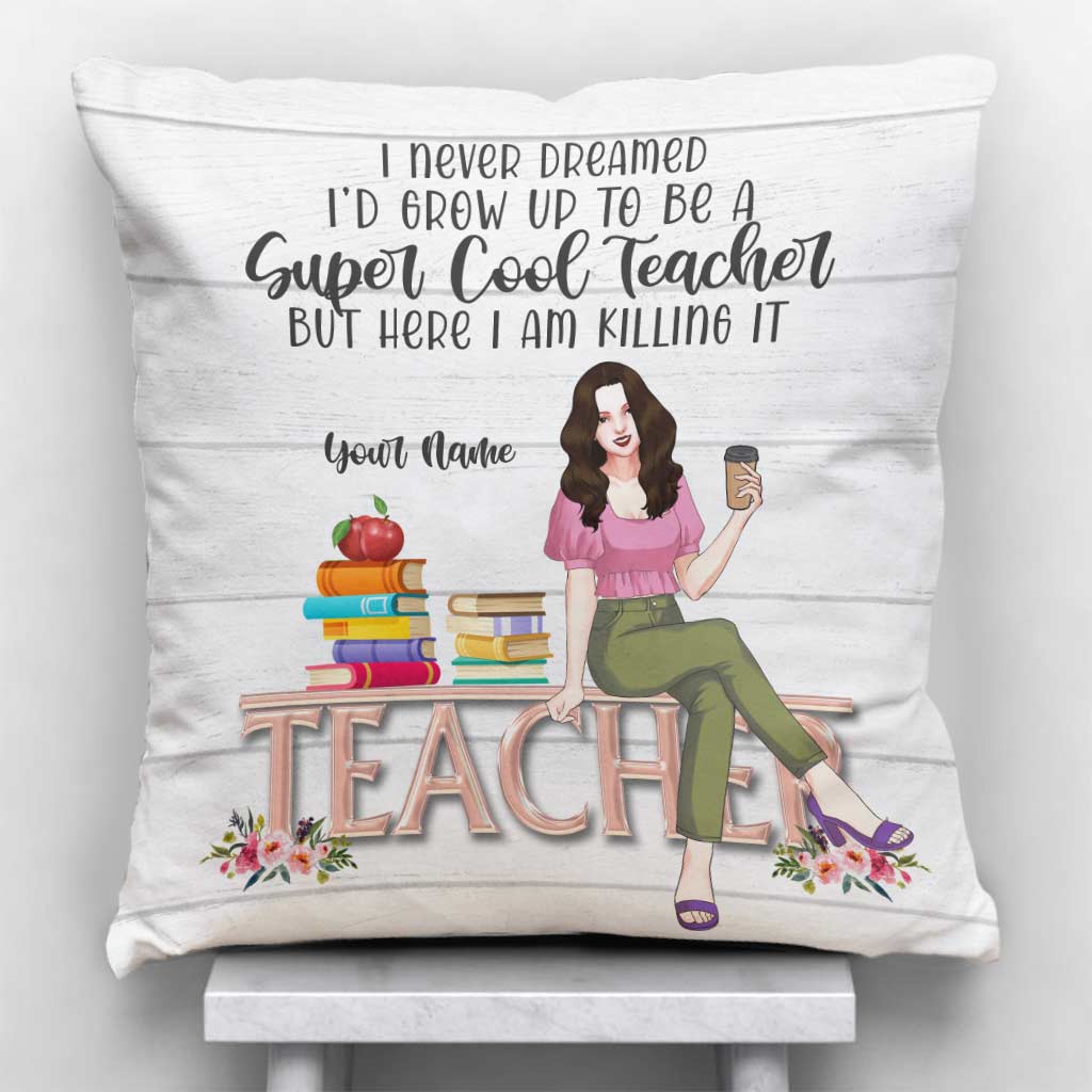 Super Professeur Cool - Coussin décoratif personnalisé